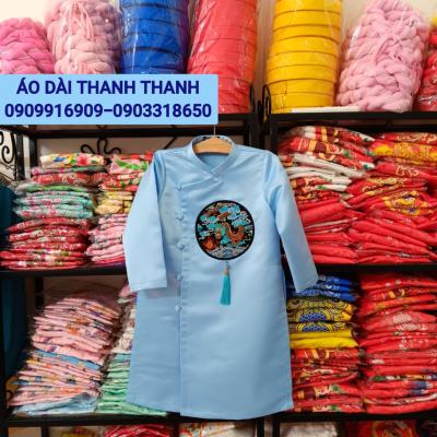 ÁO DÀI BÉ TRAI THÊU RỒNG